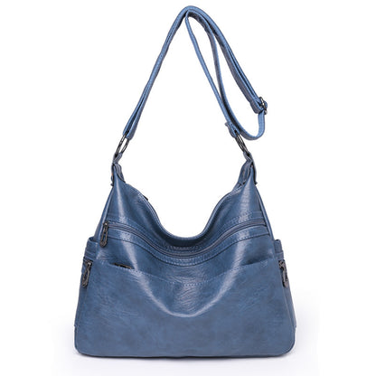 👜【Oferta ograniczona czasowo】Nowa modna torba na ramię z miękkiej skóry 2026, pojemna, odporna na zużycie, prawdziwa skóra