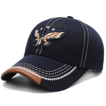 💥Sombrero de águila bordado de estilo coreano, sencillo, personalizado y moderno, gorra de béisbol versátil con pico de pato