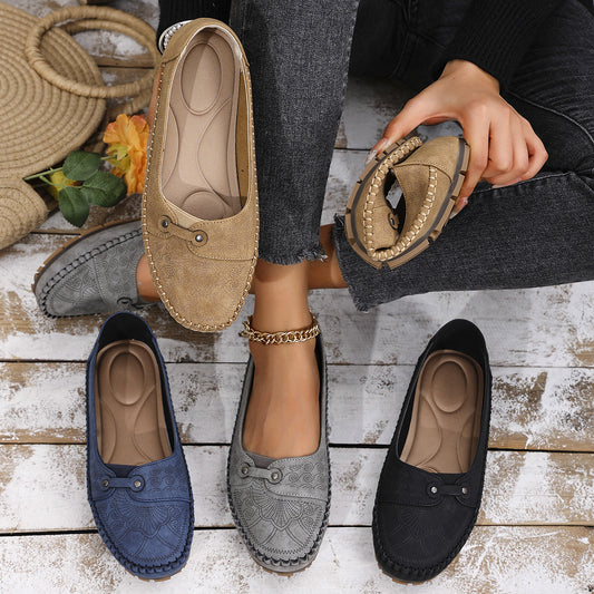 ✨ 50% zniżki✨【35-44】 Damskie buty ortopedyczne z prawdziwej skóry, lekkie, antypoślizgowe, oddychające i wygodne.
