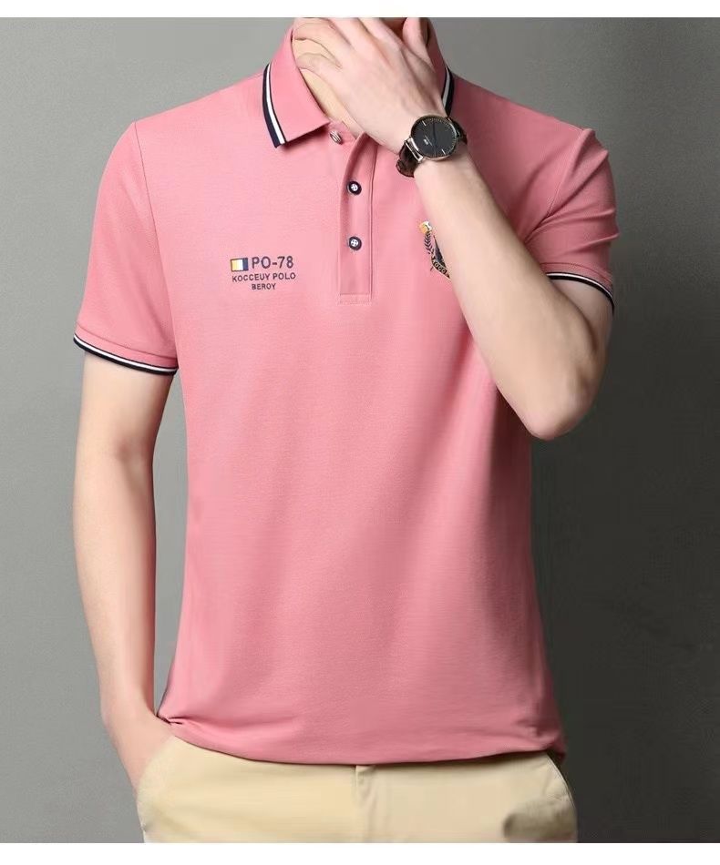 👘【Kup 1, otrzymaj 1 gratis】【M-4XL】💥Nowa męska koszulka polo, jednolity kolor🎉