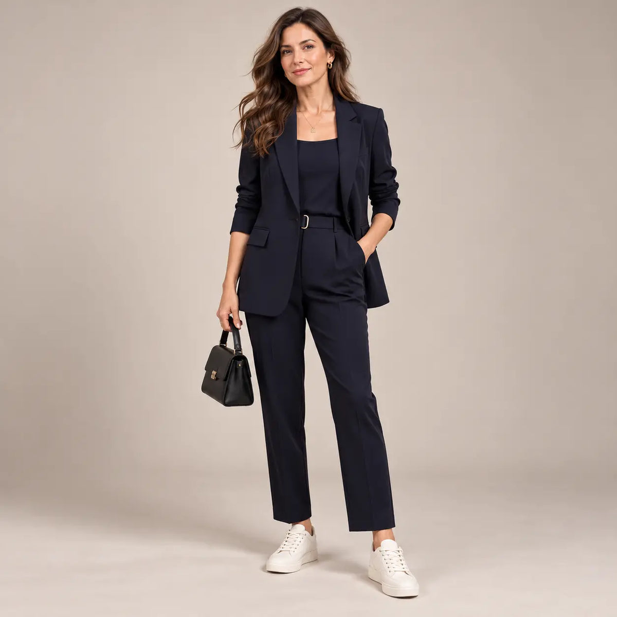 🏆【Marynarka + kamizelka + spodnie】Nowy, stylowy zestaw garniturowy w stylu casual (3 elementy)