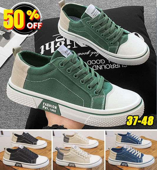 💥【50% zniżki】【37-48】👟 Męskie buty płócienne 2025 lato nowy styl wygodne oddychające miękka podeszwa wszechstronne