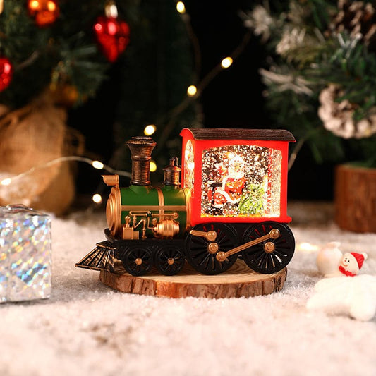 🎅Wigilia Bożego Narodzenia Prezent na Boże Narodzenie pozytywka pociąg pozytywka ozdoba kryształowa kula🎅