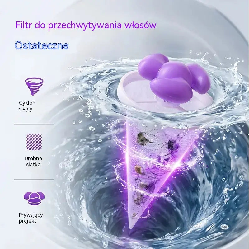 🌀 Zestaw 6 sztuk za jedyne 99 zł ✨ Pływający filtr siatkowy do pralki — Skutecznie wyłapuje kłaczki, włosy i sierść zwierząt podczas każdego prania 🧺