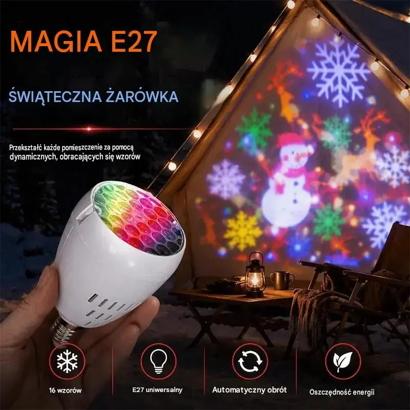 Świąteczny projektor świetlny 🎄 Gwieździste niebo, które pokochają dzieci 🎄 109 zł za sztukę