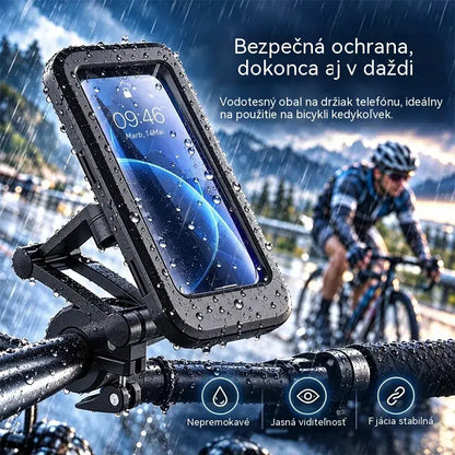 🏍️ Vodotesný držiak na telefón na bicykle a motocykle | Puzdro na riadidlá vhodné na používanie GPS