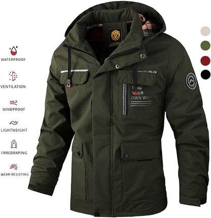 🔥🔥【M-6XL】Jesień i zima męska gruba ciepła wiatroszczelna i wodoodporna kurtka⚡ Przystojny i swobodny ⚡ Gruby i ciepły,