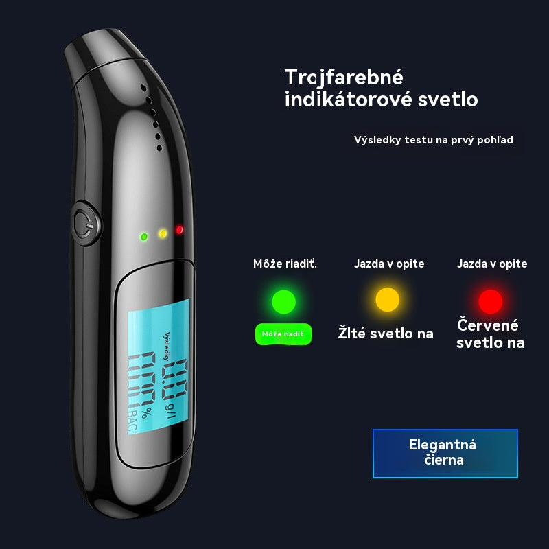 🔥【50 % zľava na nové produkty】🍷 Vysoko presný prenosný dychový analyzátor – Zmerajte si hladinu alkoholu pred jazdou