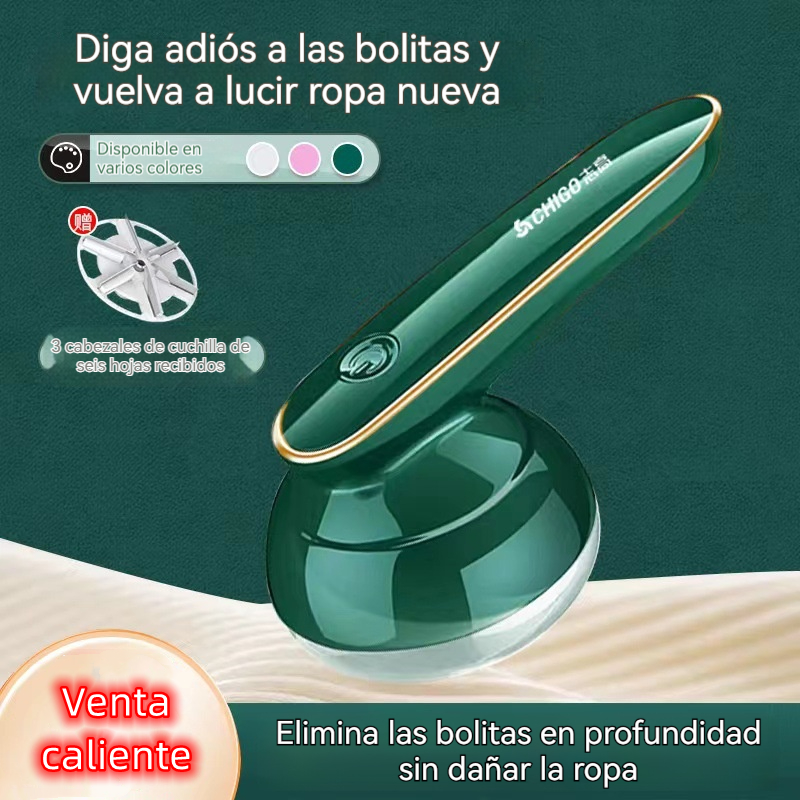 👚🧶 Quitapelusas eléctrico portátil multifuncional: elimina pelusas profesionalmente en prendas de lana, punto y algodón, dejando la ropa como nueva