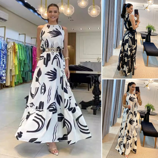 ✨【S-5XL】👗Piękna, wysokiej jakości sukienka na szelkach, wygodna i elegancka, można ją dopasować do łańcuszka w talii, aby podkreślić wyrafinowanie