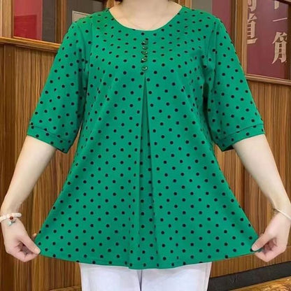 ✨【Купете 1, вземете 1 безплатно】💞【L-5XL】Нова есенна риза с щампа на точки за 2026 г.