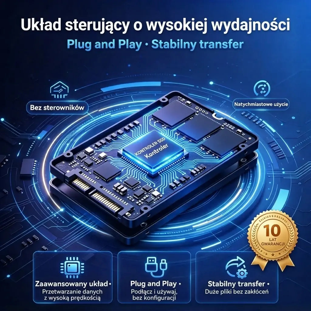 ⚡【32 TB】💾 Ultracienki dysk SSD nowej generacji | Duża pojemność i wysoka prędkość | Przenośna pamięć masowa 🚀