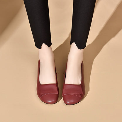 【35-41】😍👍2026 nowe modne damskie skórzane buty z miękką podeszwą