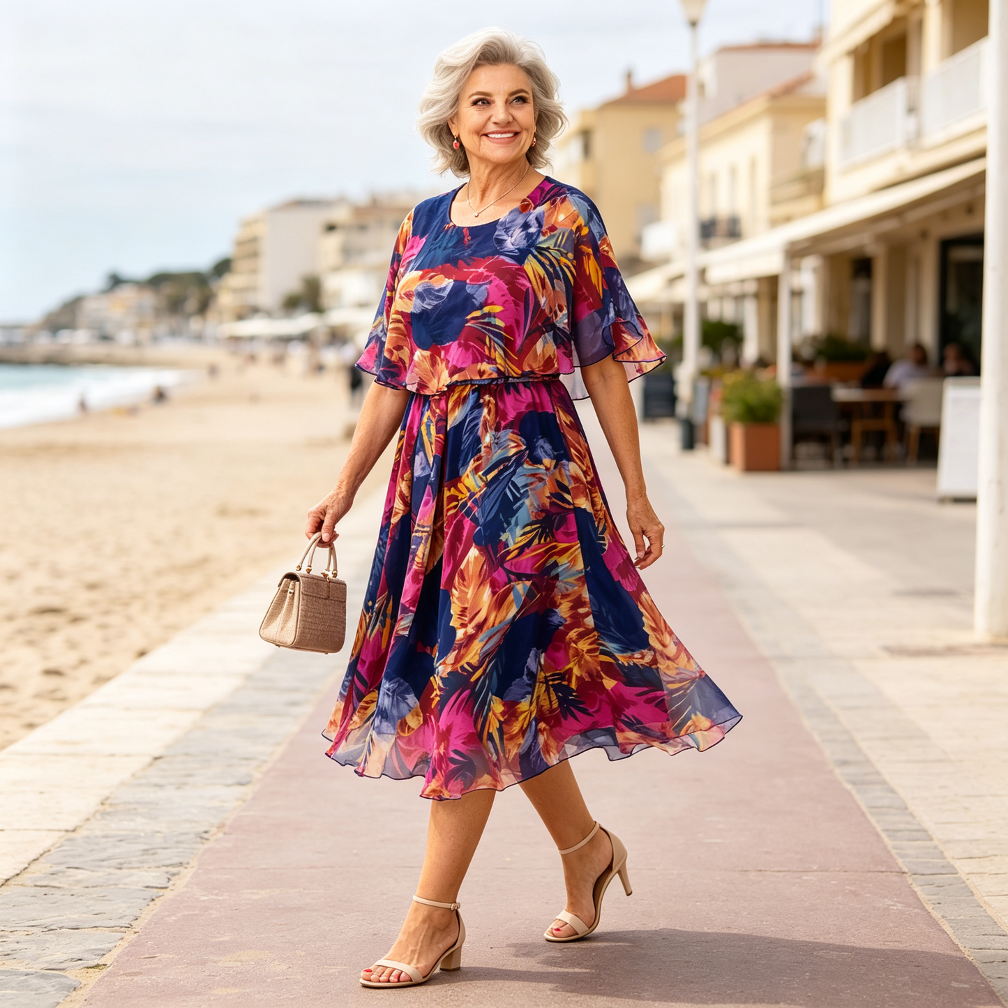 💥Novi dolazak ljeta 2026.💃【S-5XL】Prozračna elegantna haljina od šifona