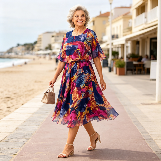 💥Novi dolazak ljeta 2026.💃【S-5XL】Prozračna elegantna haljina od šifona