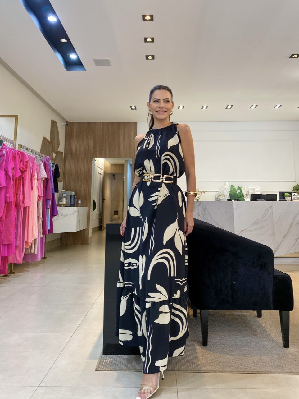 ✨【S-5XL】👗Piękna, wysokiej jakości sukienka na szelkach, wygodna i elegancka, można ją dopasować do łańcuszka w talii, aby podkreślić wyrafinowanie