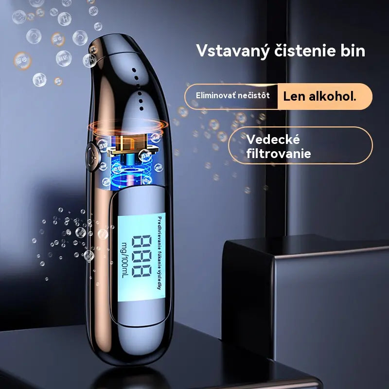 🔥【50 % zľava na nové produkty】🍷 Vysoko presný prenosný dychový analyzátor – Zmerajte si hladinu alkoholu pred jazdou