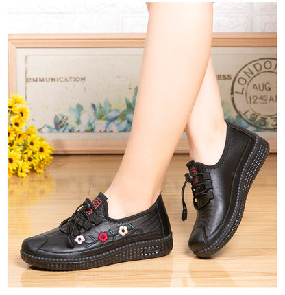 ¡Superdescuento, no te lo pierdas! 🔥Zapatos casuales bordados para mujer, modernos y cómodos, con suela suave, que no aprietan ni cansan【36-41】