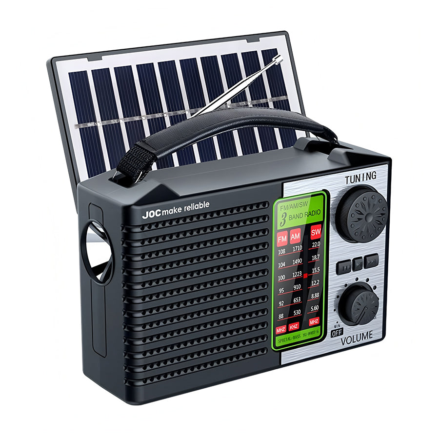 🏕️💥Oferta especial💥🏕️ Radio multifunción portátil solar, ✅Admite escucha de frecuencia completa de banda completa ✅Admite modo Bluetooth