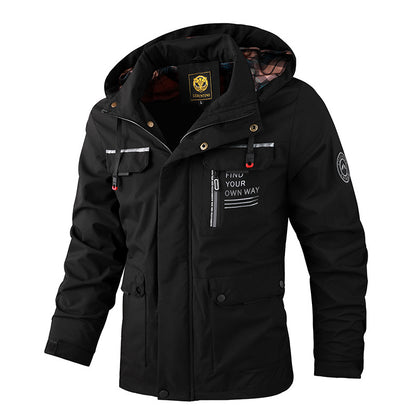 🔥Ponuda ograničenog trajanja🔥✨Muška debela topla, vjetrootporna i vodootporna jesensko-zimska jakna【M-6XL】