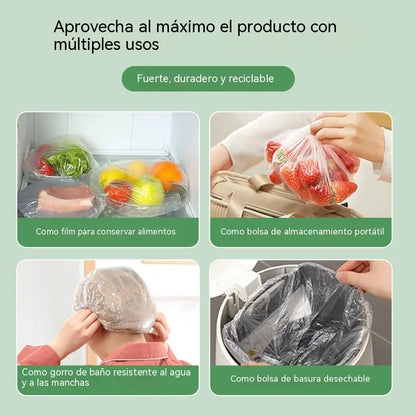 🔥【Última oferta: 50 % de descuento】5 paquetes, 500 piezas en total✨Película higiénica y flexible para la conservación de alimentos