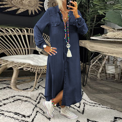 👘 50% zniżki💥【40-120kg】Nowa sukienka jeansowa w większych rozmiarach ✅️Płatność przy odbiorze