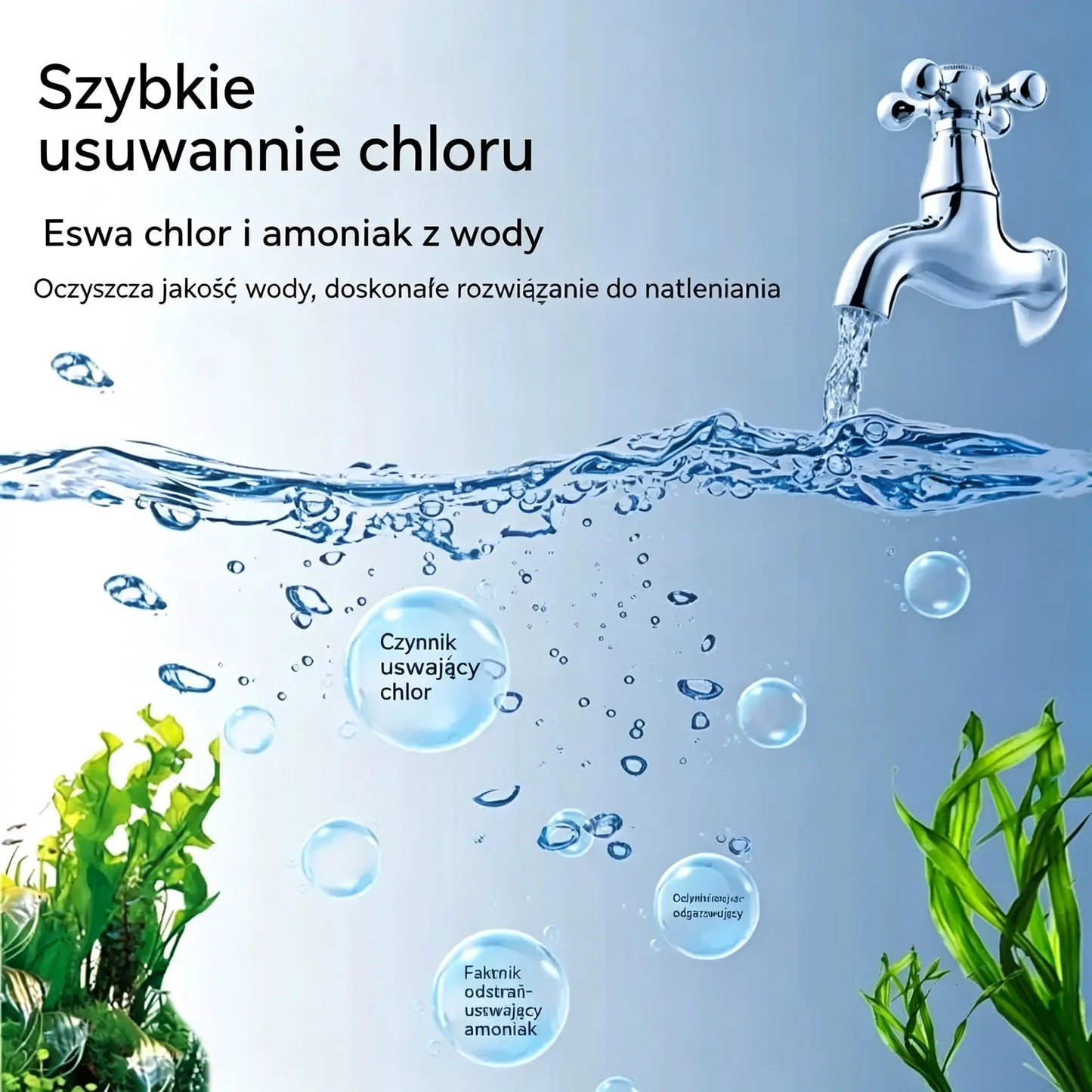 🐟【Kup więcej, zaoszczędź więcej】💧 Tabletki musujące do czyszczenia akwariów i stawów🔥