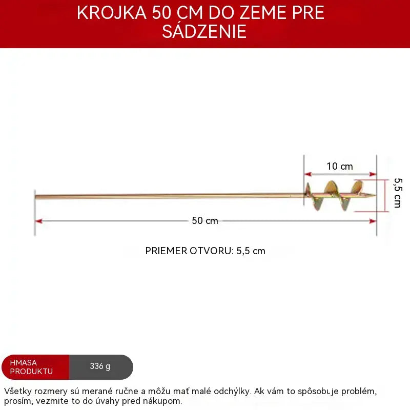 Kúpte za polovičnú cenu 👉 [Dĺžka 50 cm] ✨ Nástroj na vytváranie jamiek pri presádzaní v skleníku
