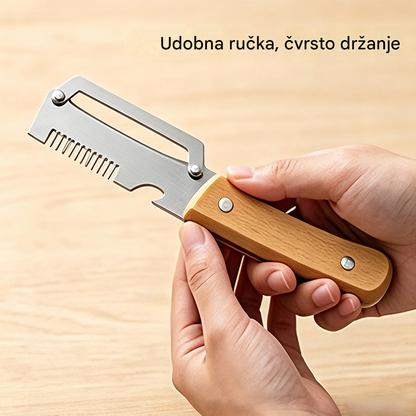 ✅Kupite 1, dobijte 1 gratis (2 artikla) 🧅🔪 Višenamjenska kuhinjska gulilica 3 u 1: Gulite, režite i otvarajte boce! 🔥