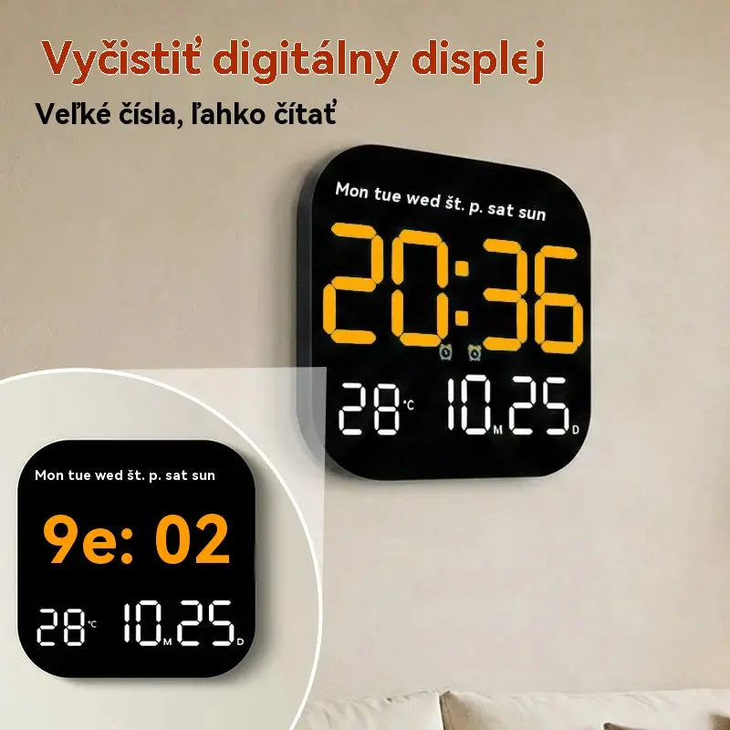 🔥Top hit 【Zľava 50%】🕰️ Predaných viac ako 50 000 kusov! Digitálne hodiny do domácnosti a kancelárie