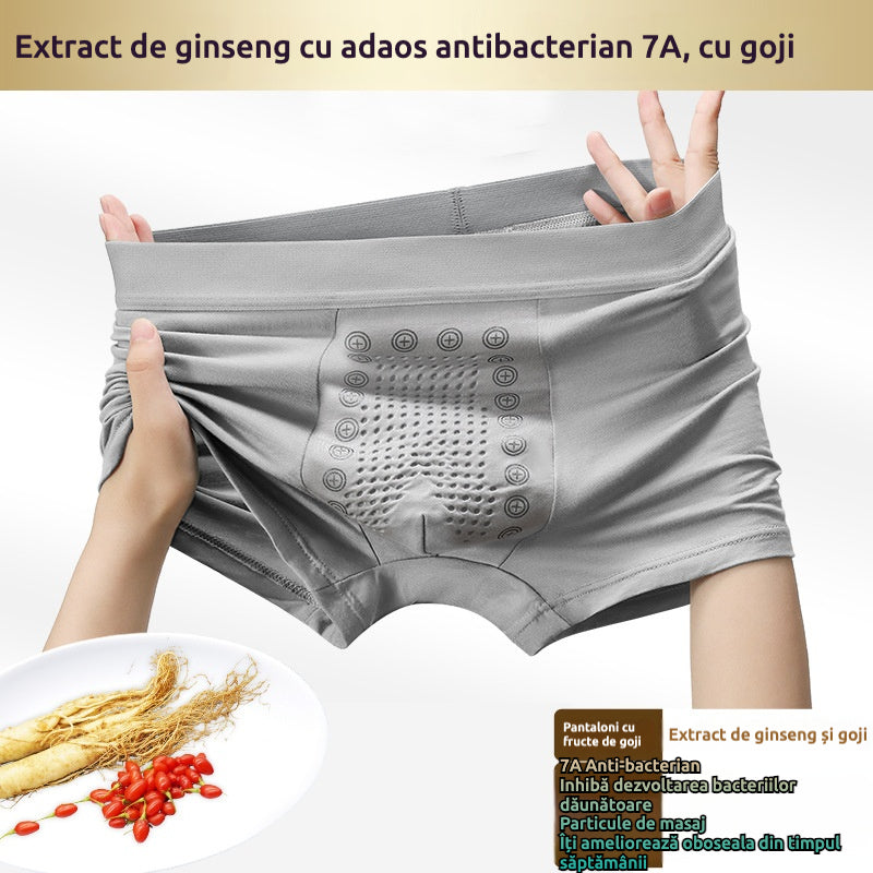【3 sztuki】 Męskie oddychające bokserki antybakteryjne, klasa antybakteryjna 7A