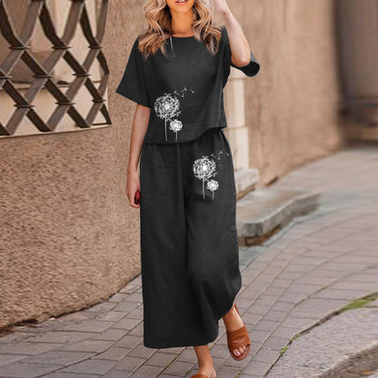 【S-4XL】【Topy + spodnie】Luźny garnitur casualowy
