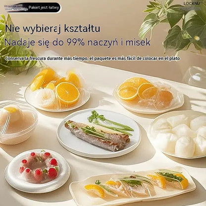 【500 sztuk】🍲🔒 Jednorazowe pokrowce na żywność – uniwersalne dopasowanie, ochrona przed kurzem i długotrwała świeżość 🌟