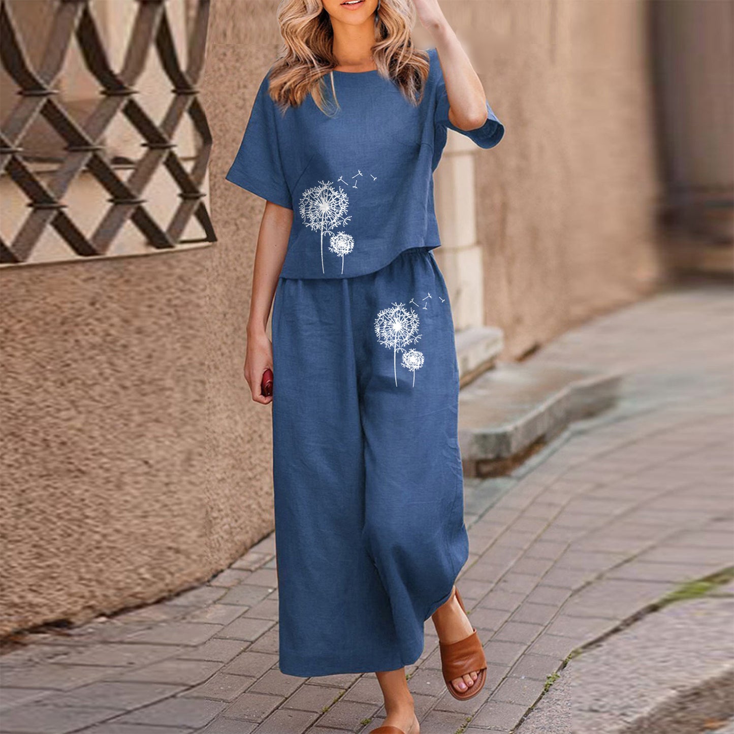 【S-4XL】【Topy + spodnie】Luźny garnitur casualowy