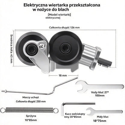 🛠 49% taniej 🔧 Przystawka do wiertarki elektrycznej 🔩 Zmień swoją wiertarkę w narzędzie tnące.
