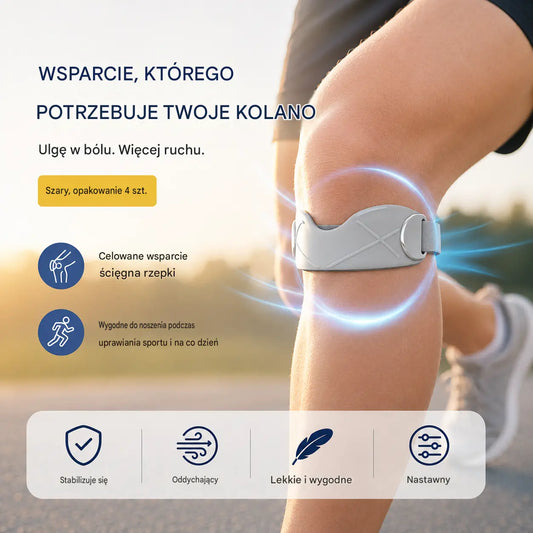 4 pary za jedyne 99 zł 🏃‍♀️ Sportowe stabilizatory kolan 👉 Kolana potrzebują czasu na regenerację, a ten sprzęt zapewnia niezbędne wsparcie.