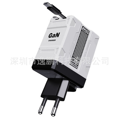 ⚡【Страхотна оферта】🔥120W 2-в-1 бързо зарядно устройство, съвместимо с iPhone, мобилни телефони и таблети✅️