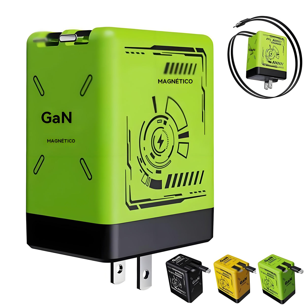 ⚡【Страхотна оферта】🔥120W 2-в-1 бързо зарядно устройство, съвместимо с iPhone, мобилни телефони и таблети✅️