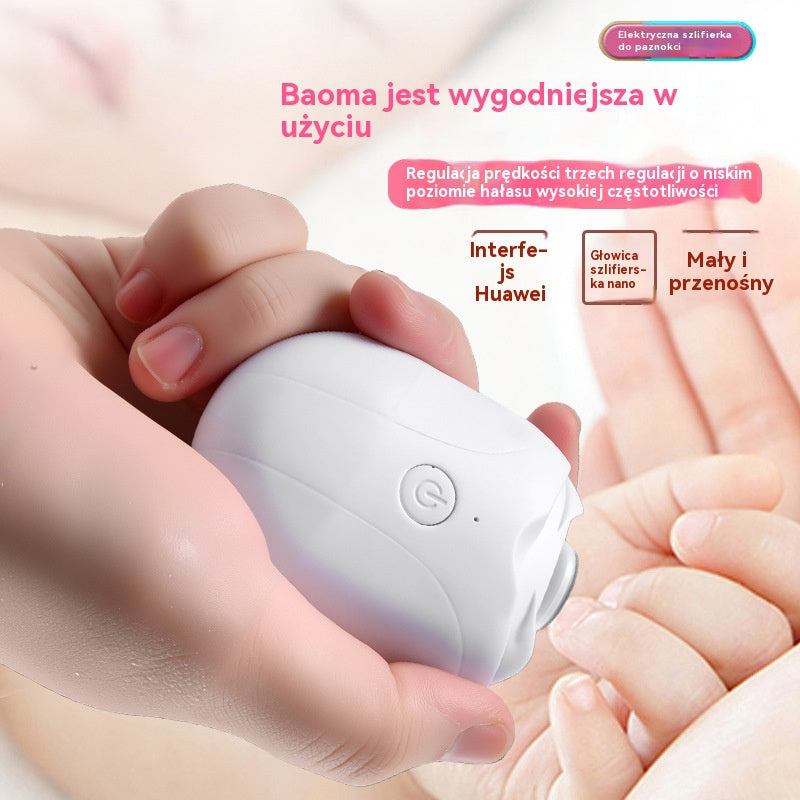 👶Kup 1, drugi dostaniesz gratis! 💅Elektryczny pilnik do paznoksi✨ bezpieczny i używany paznęcija paznoksi, bezpieczny rączno dla niemowląt.