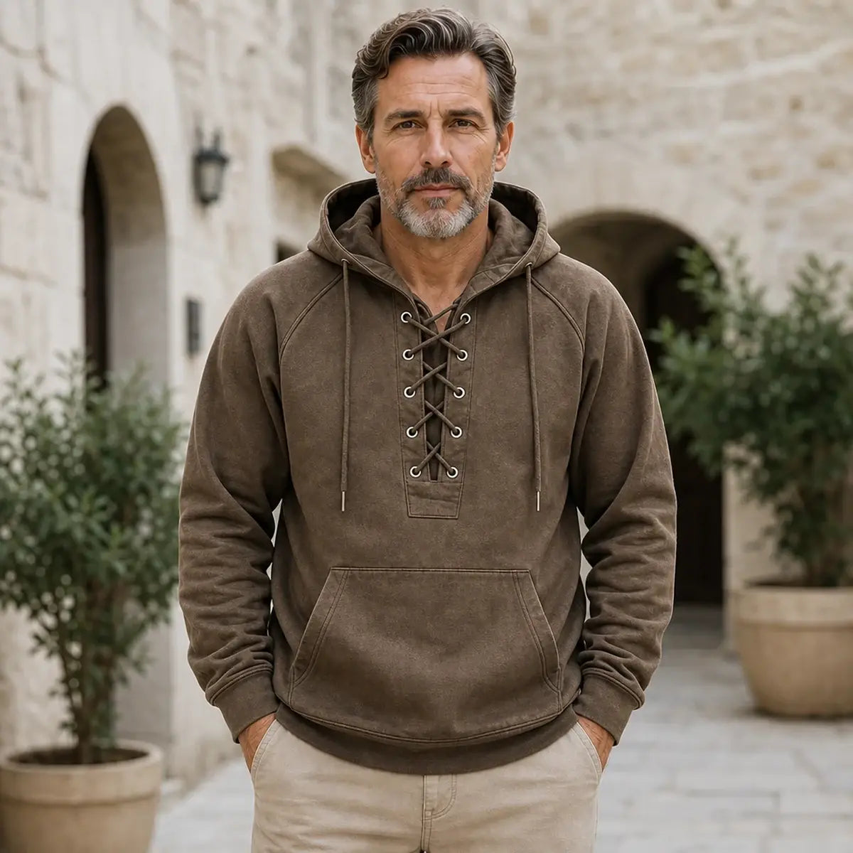 😎【S-3XL】🧥 Męski kardigan w stylu vintage z czystej bawełny — luźny krój, który korzystnie podkreśla sylwetkę.