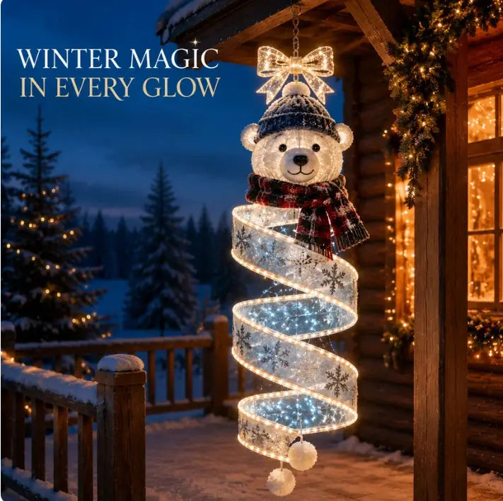 🎄 Una colección de lámparas colgantes LED en espiral con magia navideña ✨