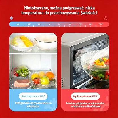【300 arkuszy w opakowaniu】🛡️ Antybakteryjna folia spożywcza – idealna do ochrony żywności, kuchni i lodówki🧴