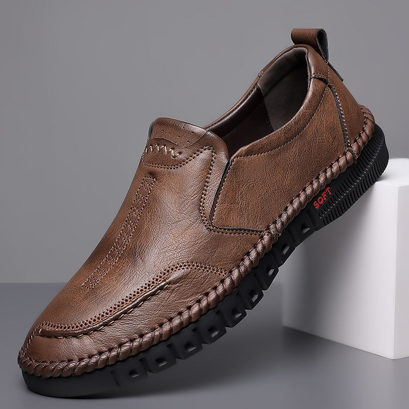 🏆👞【39-44】2026 casualowe buty sportowe dla mężczyzn, wykonane z prawdziwej skóry, z miękką, antypoślizgową, oddychającą podeszwą ✅Płatność przy odbiorze ✅2 sztuki z 70% rabatem