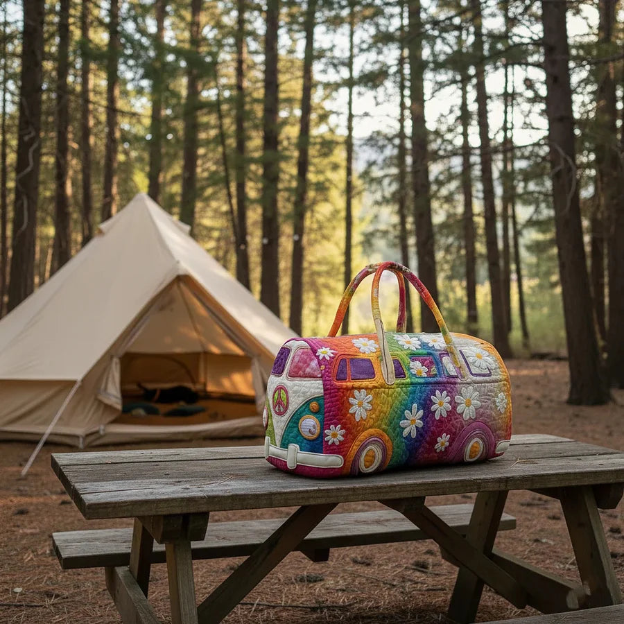 Hippie Van podstavljena putna torba