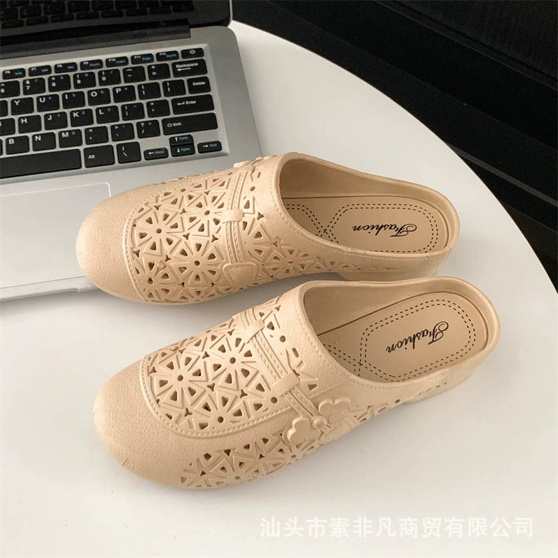 【36-41】ženske casual modne ravne polu papuče