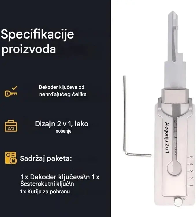 🔐Posebna rasprodaja ovog tjedna🔑 - 49% popusta🔥Dekoder ključeva od nehrđajućeg čelika