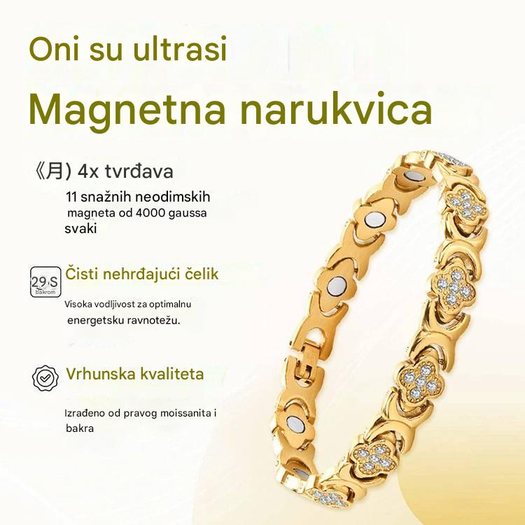 ☘️💎Magnetna narukvica Clover Diamond - Otkrijte svoju tajnu za ublažavanje stresa, magnetsko poboljšanje dobrobiti