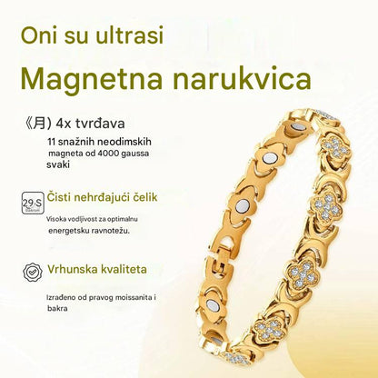 ☘️💎Magnetna narukvica Clover Diamond - Otkrijte svoju tajnu za ublažavanje stresa, magnetsko poboljšanje dobrobiti