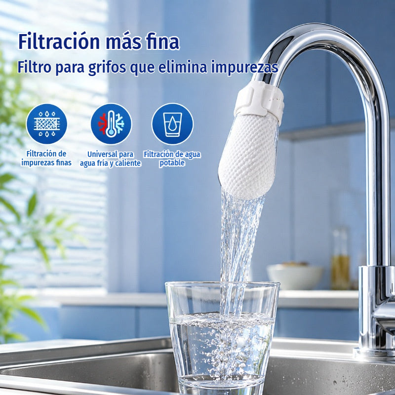 【200 bolsas filtrantes + 40 bridas】💧 Filtro de grifo anti‑salpicaduras engrosado – Filtra eficazmente óxido, sedimentos e impurezas – Adecuado para agua del grifo, de manantial y subterránea 🚿✨
