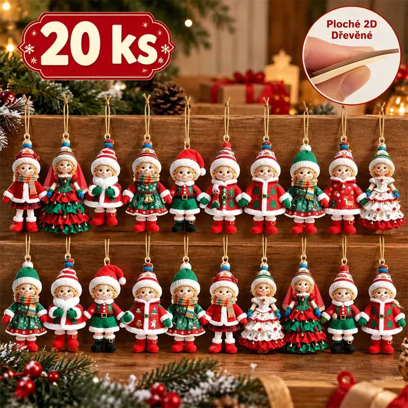 🎄【20 piezas】🎅Adorables decoraciones navideñas✨
